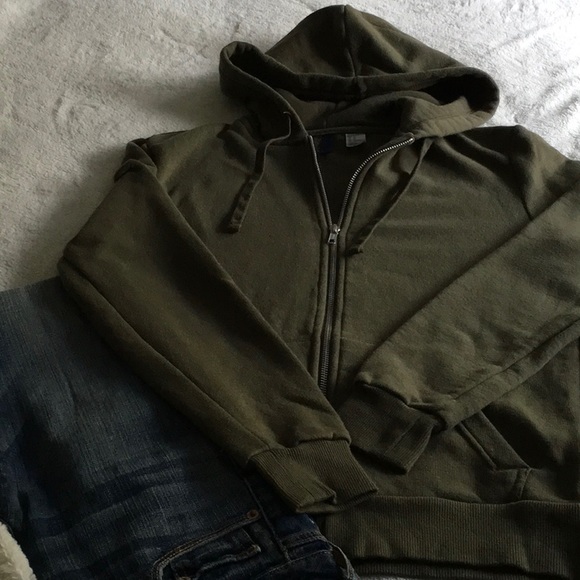 DIVIDED H&M Hooded Zip Up Sweatshirt - Picture 1 of 5